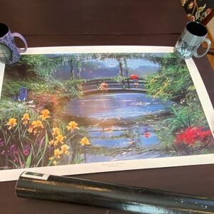 Disney art poster “Reflections on a Friendship” by Peter Ellenshaw